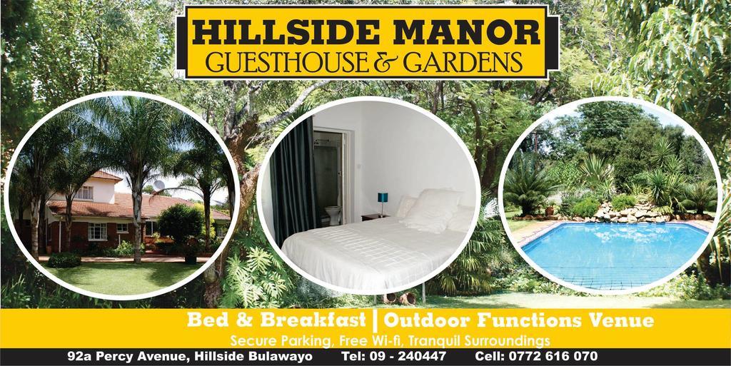 Hillside Manor Hotel Bulawayo Kültér fotó